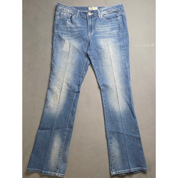 LEI Denim - Y2K LEI Felecia Lowrise Bootcut Jeans Juniors Size 13 (Fits 32x31)‎ Distressed